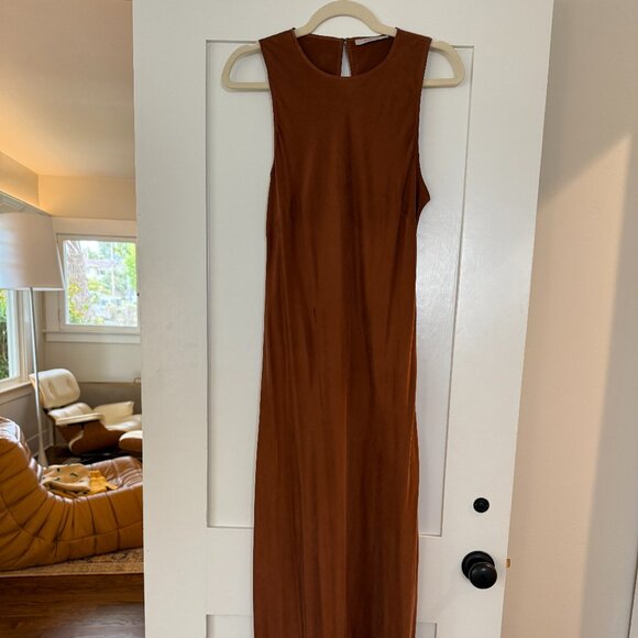 Asceno ‘Valencia’ Silk Dress - M - Brown - Picture 9 of 10